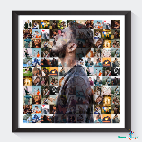 mosaic art frame with 110 photos in single frame